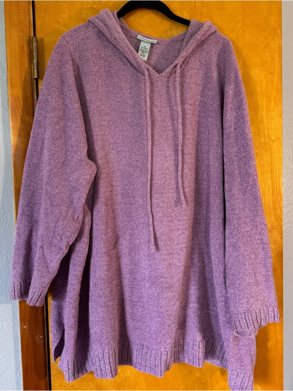 Catherines Lavender Knit Hoodie